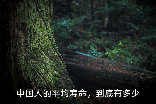 中國人的平均壽命，到底有多少