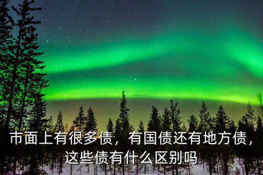 市面上有很多債，有國(guó)債還有地方債，這些債有什么區(qū)別嗎