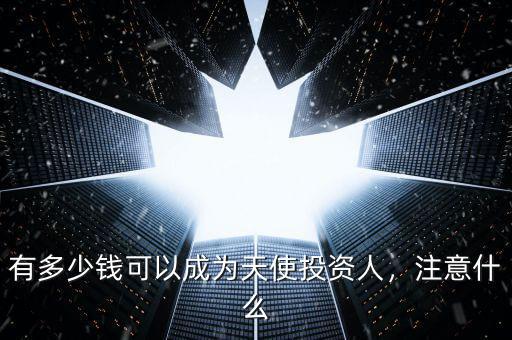 天使投資多少錢(qián),天使投資的資金從哪來(lái)的