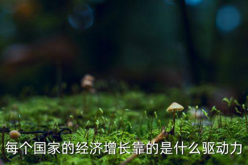 每個(gè)國家的經(jīng)濟(jì)增長靠的是什么驅(qū)動(dòng)力