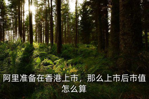 阿里準備在香港上市，那么上市后市值怎么算