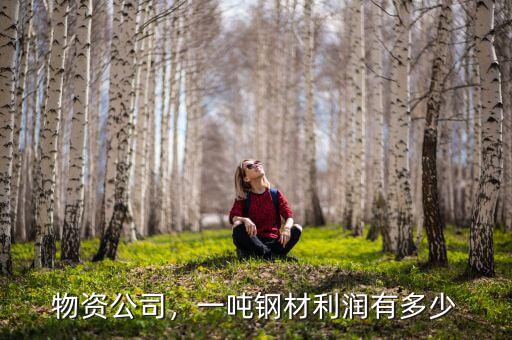 物資公司，一噸鋼材利潤有多少