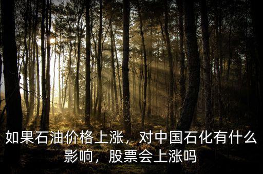 如果石油價格上漲，對中國石化有什么影響，股票會上漲嗎
