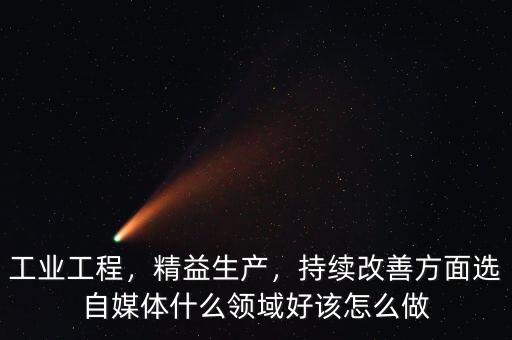 工業(yè)工程，精益生產(chǎn)，持續(xù)改善方面選自媒體什么領(lǐng)域好該怎么做