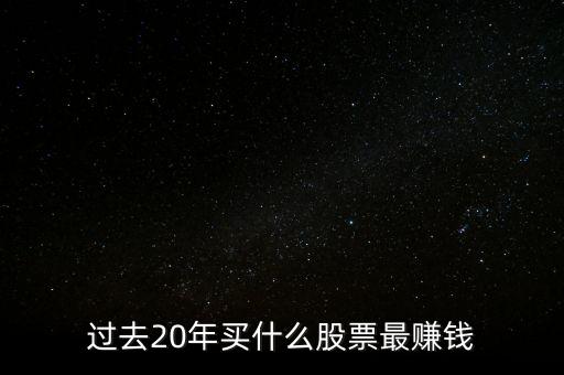 過(guò)去20年買什么股票最賺錢