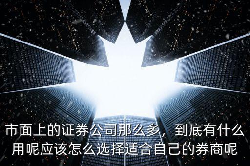 對(duì)證券公司的建議怎么寫,市面上的證券公司那么多