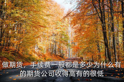 做期貨，手續(xù)費(fèi)一般都是多少為什么有的期貨公司收得高有的很低