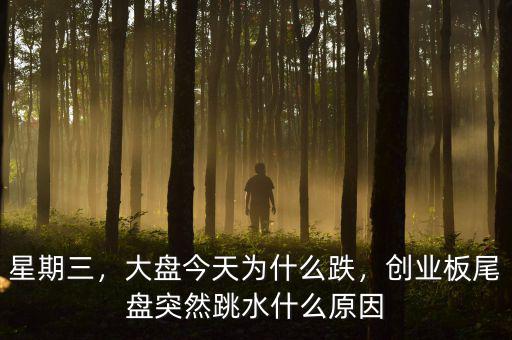 星期三，大盤今天為什么跌，創(chuàng)業(yè)板尾盤突然跳水什么原因