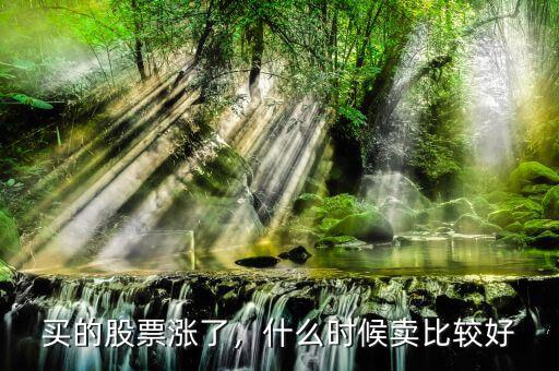 買的股票漲了，什么時(shí)候賣比較好