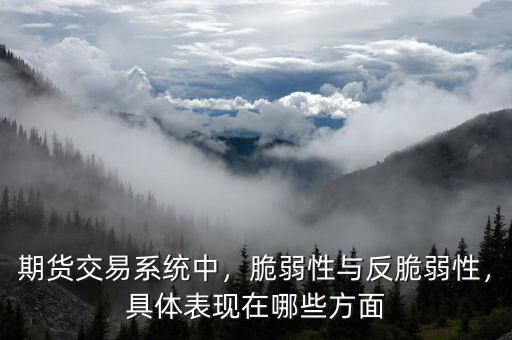 期貨交易系統中，脆弱性與反脆弱性，具體表現在哪些方面