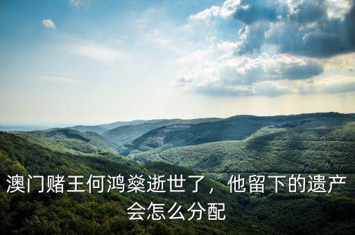 澳門賭王何鴻燊逝世了，他留下的遺產(chǎn)會怎么分配