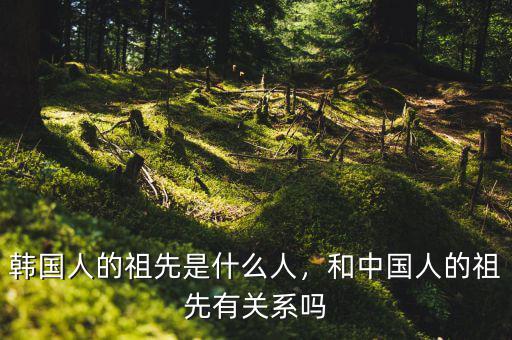 韓國人的祖先是什么人，和中國人的祖先有關(guān)系嗎