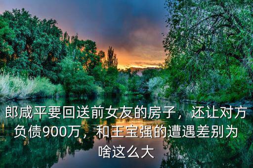 郎咸平要回送前女友的房子，還讓對方負(fù)債900萬，和王寶強(qiáng)的遭遇差別為啥這么大