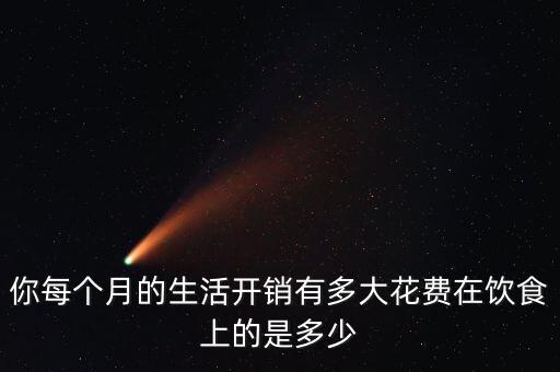 你每個月的生活開銷有多大花費(fèi)在飲食上的是多少