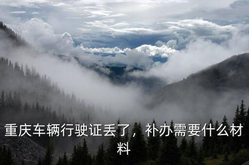 重慶補(bǔ)辦行駛證需要什么手續(xù),重慶車(chē)輛行駛證丟了