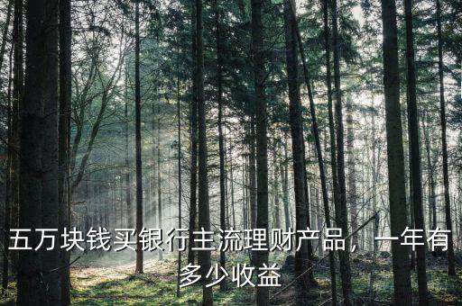 五萬塊錢買銀行主流理財產(chǎn)品，一年有多少收益