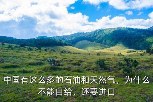 中國有這么多的石油和天然氣，為什么不能自給，還要進(jìn)口