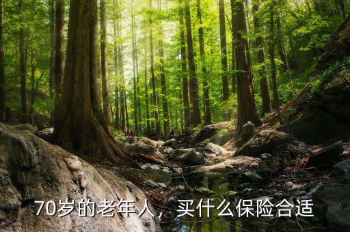 70歲的老年人，買什么保險合適