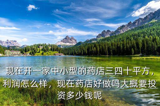 現(xiàn)在開一家中小型的藥店三四十平方，利潤怎么樣，現(xiàn)在藥店好做嗎大概要投資多少錢呢