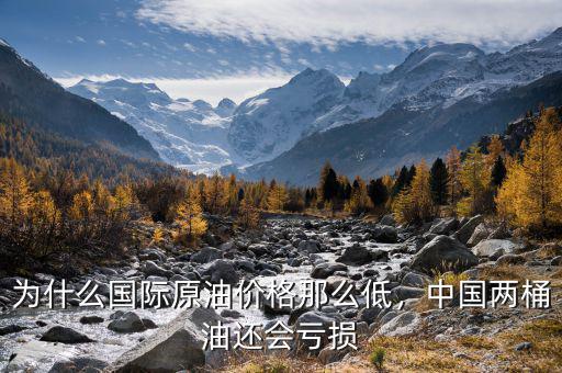 為什么國際原油價格那么低，中國兩桶油還會虧損