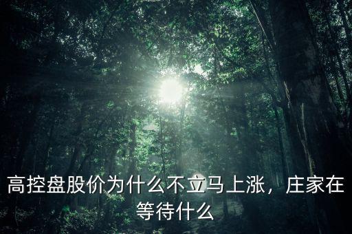 高控盤股價(jià)為什么不立馬上漲，莊家在等待什么