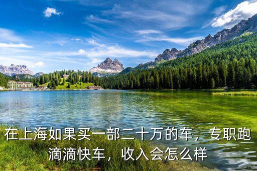 在上海如果買一部二十萬的車，專職跑滴滴快車，收入會怎么樣