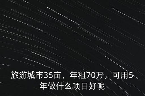 旅游城市35畝，年租70萬(wàn)，可用5年做什么項(xiàng)目好呢