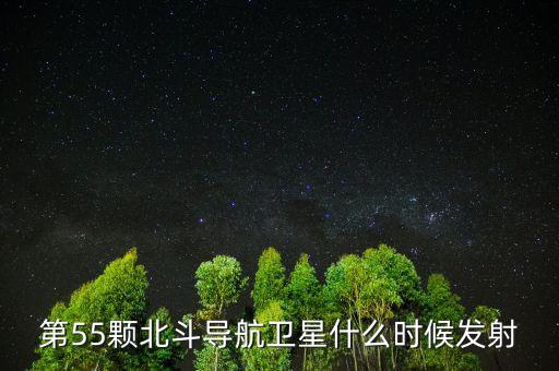 第55顆北斗導航衛(wèi)星什么時候發(fā)射