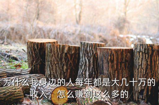 為什么我身邊的人每年都是大幾十萬的收入，怎么賺到這么多的