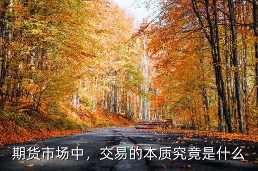 期貨市場(chǎng)中，交易的本質(zhì)究竟是什么