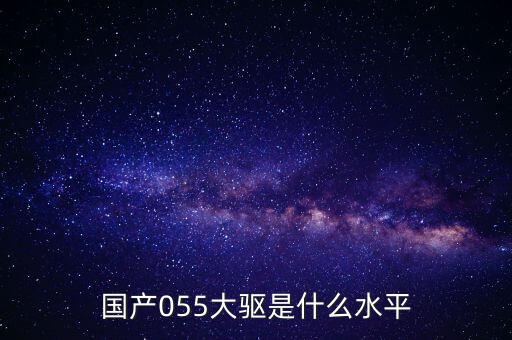 國產055大驅是什么水平