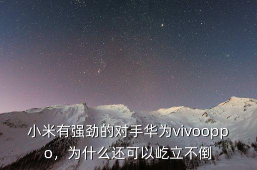 小米有強勁的對手華為vivooppo，為什么還可以屹立不倒