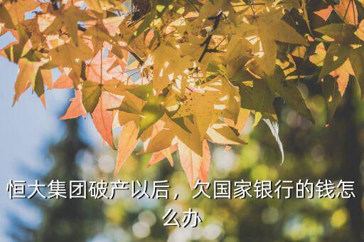 恒大集團(tuán)破產(chǎn)以后，欠國(guó)家銀行的錢怎么辦