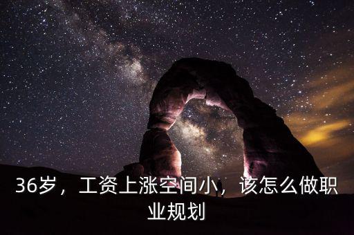36歲，工資上漲空間小，該怎么做職業(yè)規(guī)劃