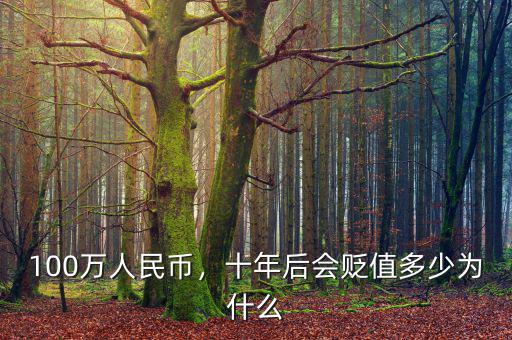 100萬人民幣，十年后會貶值多少為什么