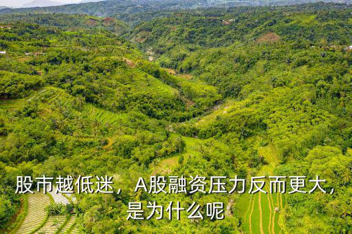 股市越低迷，A股融資壓力反而更大，是為什么呢