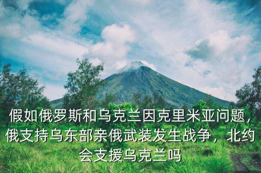 假如俄羅斯和烏克蘭因克里米亞問題，俄支持烏東部親俄武裝發(fā)生戰(zhàn)爭，北約會支援烏克蘭嗎