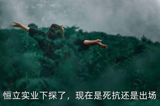 恒立實業(yè)下探了，現(xiàn)在是死抗還是出場