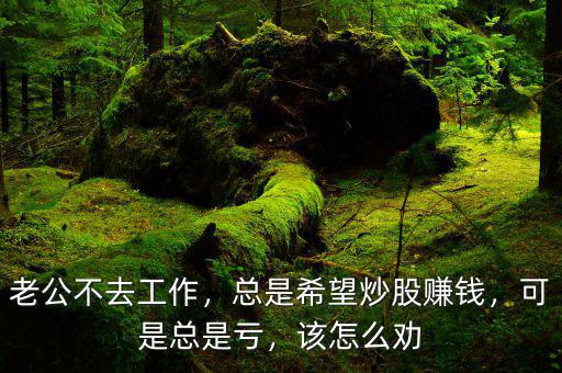 老公不去工作，總是希望炒股賺錢，可是總是虧，該怎么勸