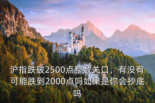 滬指跌破2500點整數(shù)關口，有沒有可能跌到2000點嗎如果是你會抄底嗎