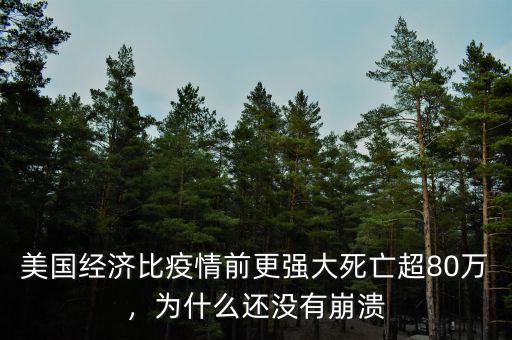 美國經(jīng)濟比疫情前更強大死亡超80萬，為什么還沒有崩潰