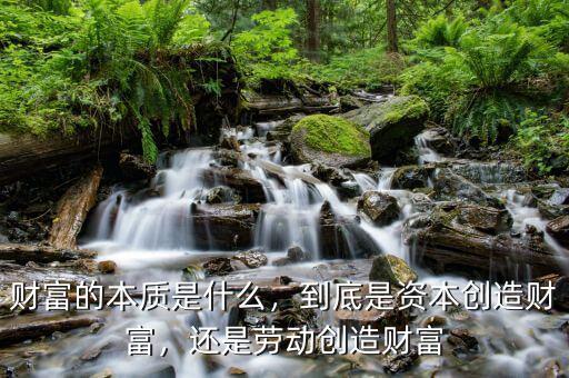 財富的本質是什么，到底是資本創(chuàng)造財富，還是勞動創(chuàng)造財富