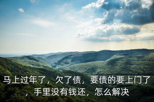 馬上過(guò)年了，欠了債，要債的要上門了，手里沒(méi)有錢還，怎么解決