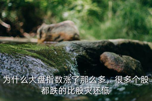 為什么大盤指數(shù)漲了那么多，很多個(gè)股都跌的比股災(zāi)還低