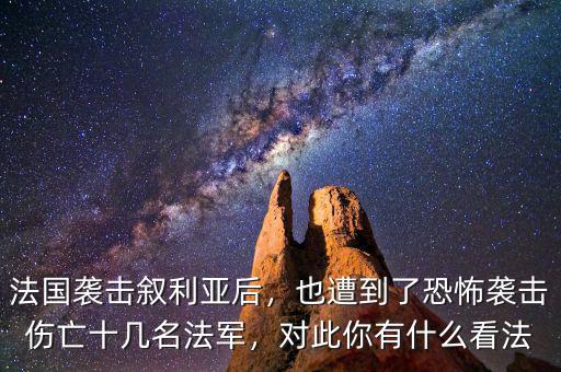 法國襲擊敘利亞后，也遭到了恐怖襲擊傷亡十幾名法軍，對此你有什么看法