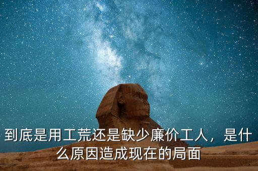 到底是用工荒還是缺少廉價(jià)工人，是什么原因造成現(xiàn)在的局面