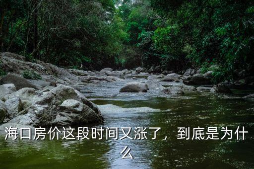 海口房?jī)r(jià)這段時(shí)間又漲了，到底是為什么