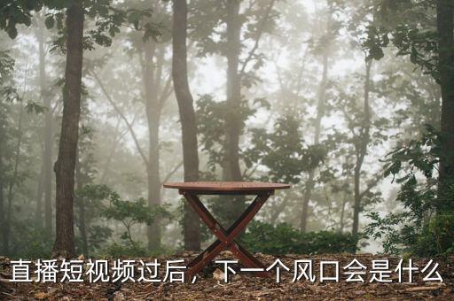 直播短視頻過后，下一個(gè)風(fēng)口會(huì)是什么