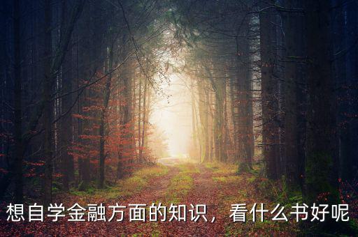 想自學(xué)金融方面的知識(shí)，看什么書好呢