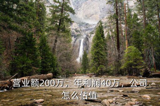 營業(yè)額200萬，年利潤40萬，公司怎么估值
